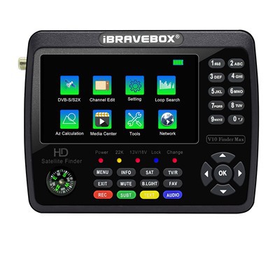 Darganfyddwr V10 Max Darganfyddwr Derbynnydd Lloeren Digidol Newydd